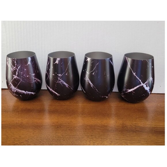 18oz Stainless Steel Stemless Glasses, Set of 4 - Picture 1 of 5